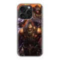 Дизайнерский силиконовый чехол для Iphone 15 Pro Diablo