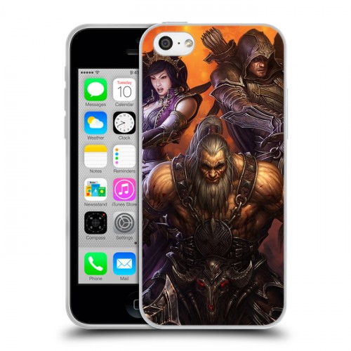 Дизайнерский пластиковый чехол для Iphone 5c Diablo