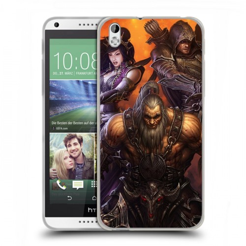 Дизайнерский пластиковый чехол для HTC Desire 816 Diablo