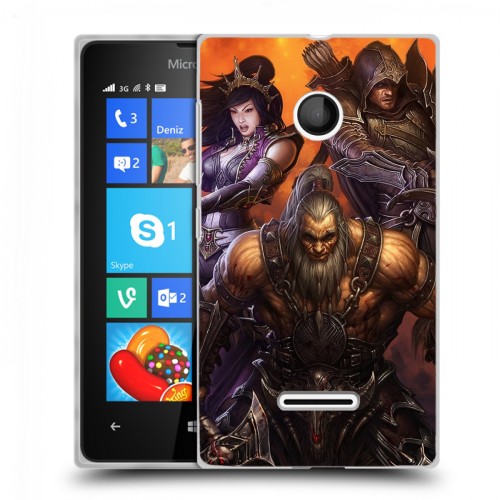 Дизайнерский пластиковый чехол для Microsoft Lumia 435 Diablo