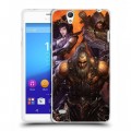 Дизайнерский пластиковый чехол для Sony Xperia C4 Diablo