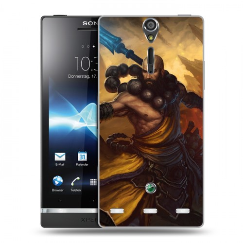 Дизайнерский пластиковый чехол для Sony Xperia S Diablo