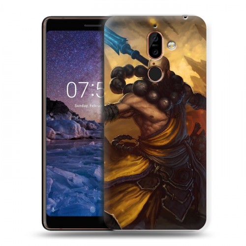 Дизайнерский пластиковый чехол для Nokia 7 Plus Diablo