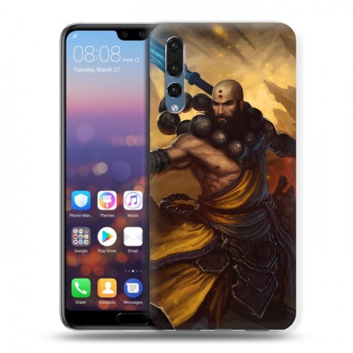 Дизайнерский силиконовый с усиленными углами чехол для Huawei P20 Pro Diablo