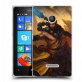 Дизайнерский пластиковый чехол для Microsoft Lumia 435 Diablo