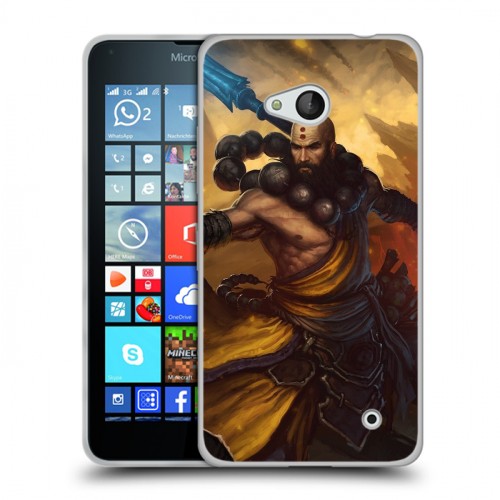 Дизайнерский пластиковый чехол для Microsoft Lumia 640 Diablo