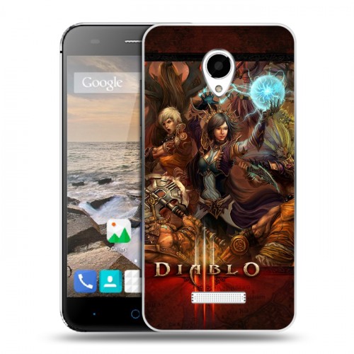 Дизайнерский силиконовый чехол для Micromax Canvas Spark Diablo