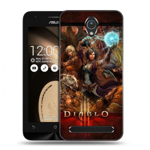 Дизайнерский пластиковый чехол для ASUS Zenfone Go Diablo