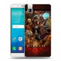 Дизайнерский пластиковый чехол для Huawei ShotX Diablo