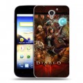 Дизайнерский пластиковый чехол для ZTE Blade A510 Diablo