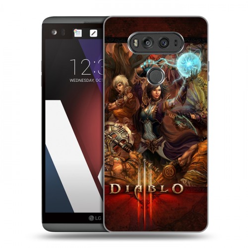 Дизайнерский пластиковый чехол для LG V20 Diablo