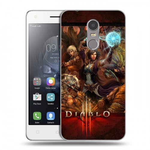 Дизайнерский пластиковый чехол для Lenovo K6 Note Diablo