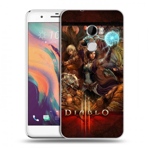 Дизайнерский пластиковый чехол для HTC One X10 Diablo