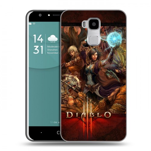 Дизайнерский пластиковый чехол для Doogee Y6 Diablo