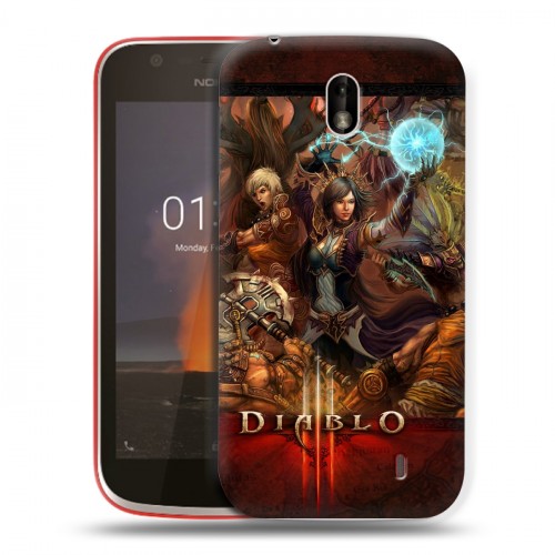 Дизайнерский пластиковый чехол для Nokia 1 Diablo