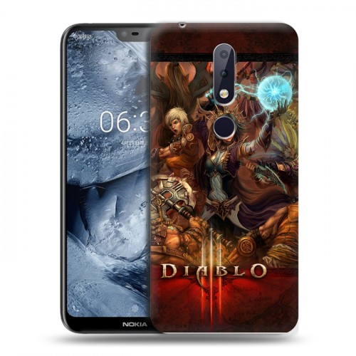 Дизайнерский пластиковый чехол для Nokia 6.1 Plus Diablo