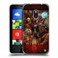 Дизайнерский пластиковый чехол для Nokia Lumia 620 Diablo