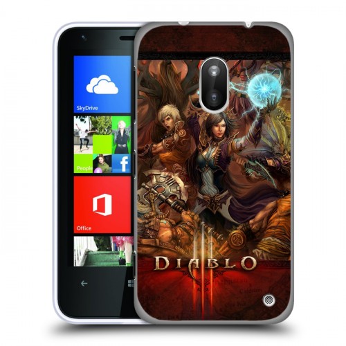 Дизайнерский пластиковый чехол для Nokia Lumia 620 Diablo