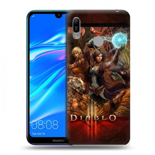 Дизайнерский пластиковый чехол для Huawei Y6 (2019) Diablo