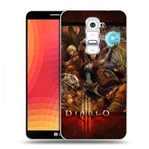 Дизайнерский пластиковый чехол для LG Optimus G2 Diablo