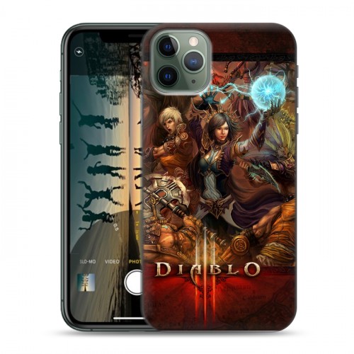 Дизайнерский пластиковый чехол для Iphone 11 Pro Diablo