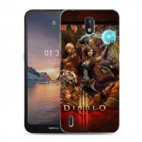 Дизайнерский силиконовый чехол для Nokia 1.3 Diablo