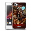 Дизайнерский пластиковый чехол для Sony Xperia L Diablo