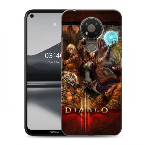 Дизайнерский пластиковый чехол для Nokia 3.4 Diablo