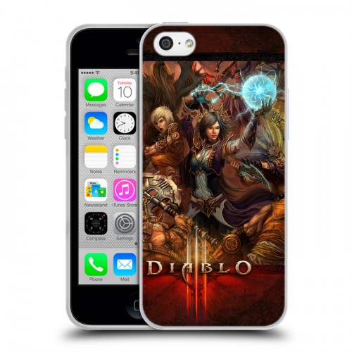 Дизайнерский пластиковый чехол для Iphone 5c Diablo