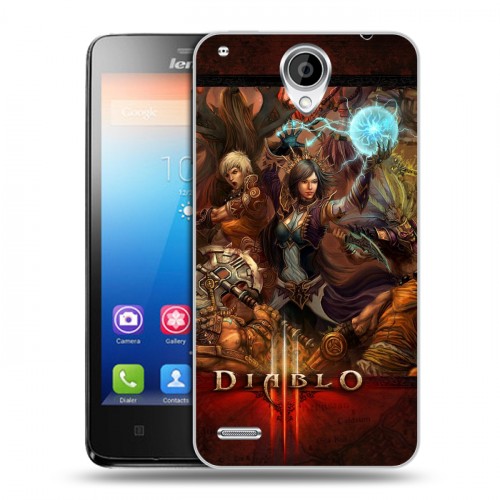 Дизайнерский пластиковый чехол для Lenovo S890 Diablo