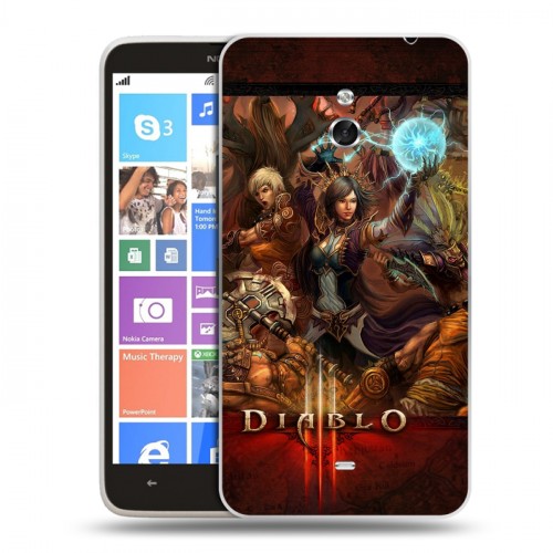 Дизайнерский пластиковый чехол для Nokia Lumia 1320 Diablo