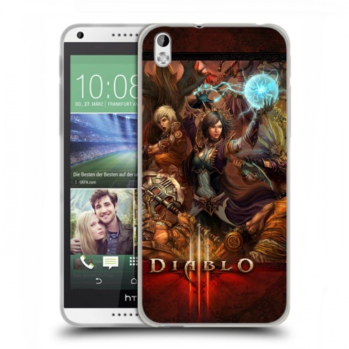 Дизайнерский пластиковый чехол для HTC Desire 816 Diablo