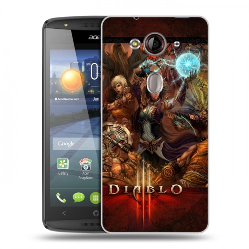 Дизайнерский пластиковый чехол для Acer Liquid E3 Diablo