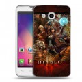 Дизайнерский пластиковый чехол для LG L60 Diablo