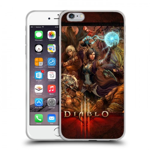 Дизайнерский силиконовый чехол для Iphone 6 Plus/6s Plus Diablo