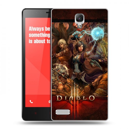 Дизайнерский пластиковый чехол для Xiaomi RedMi Note Diablo