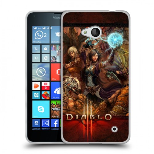 Дизайнерский пластиковый чехол для Microsoft Lumia 640 Diablo