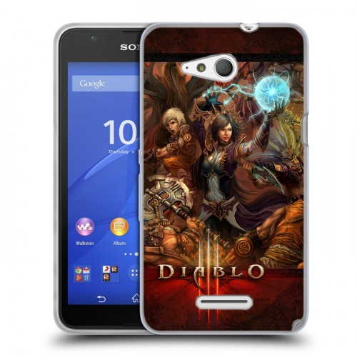 Дизайнерский пластиковый чехол для Sony Xperia E4g Diablo