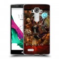 Дизайнерский пластиковый чехол для LG G4 Diablo