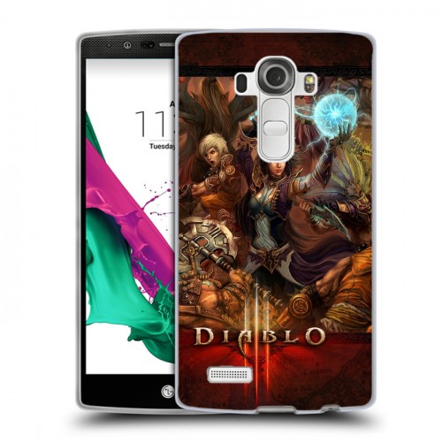 Дизайнерский пластиковый чехол для LG G4 Diablo