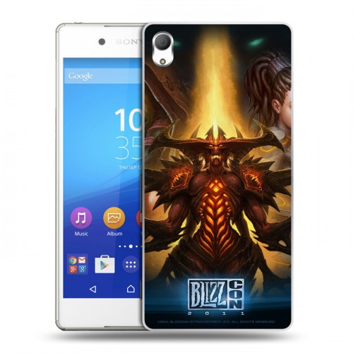 Дизайнерский пластиковый чехол для Sony Xperia Z3+ Diablo