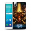 Дизайнерский пластиковый чехол для Huawei ShotX Diablo