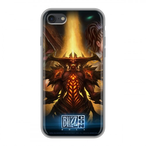 Дизайнерский силиконовый чехол для Iphone 7 Diablo