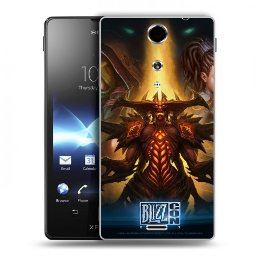 Дизайнерский пластиковый чехол для Sony Xperia TX Diablo