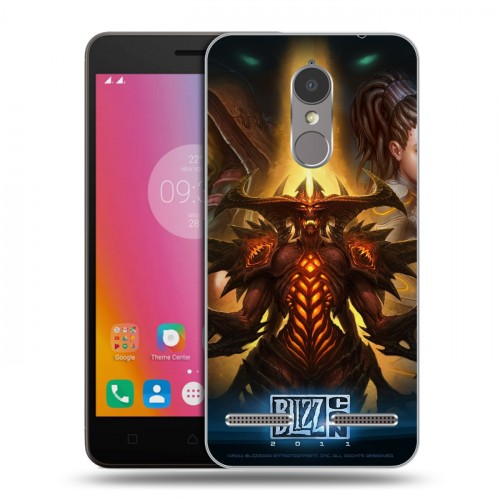 Дизайнерский пластиковый чехол для Lenovo K6 Diablo