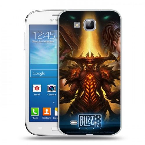 Дизайнерский пластиковый чехол для Samsung Galaxy Premier Diablo