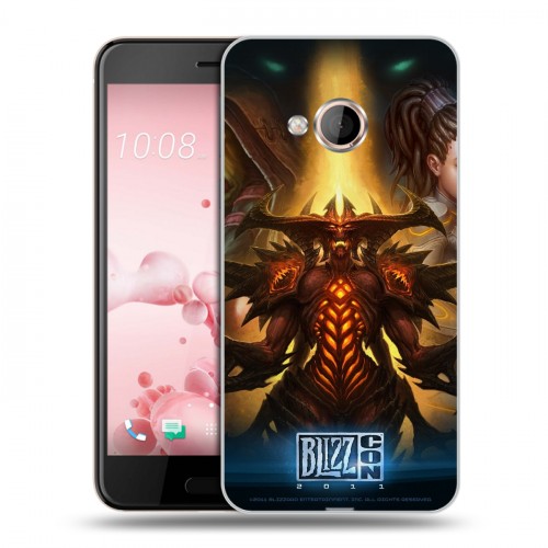 Дизайнерский силиконовый чехол для HTC U Play Diablo