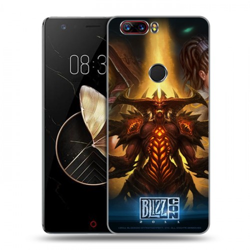 Дизайнерский пластиковый чехол для ZTE Nubia Z17 Diablo