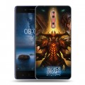 Дизайнерский пластиковый чехол для Nokia 8 Diablo