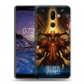 Дизайнерский пластиковый чехол для Nokia 7 Plus Diablo